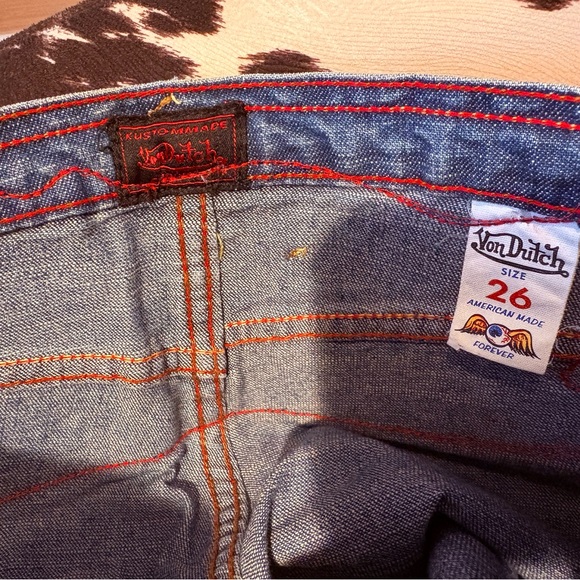 Y2K Von Dutch RARE designer Denim with Bold Yellow branding NWOT🔥🔥🔥🔥🔥🔥 - Picture 6 of 6